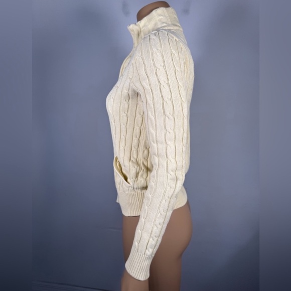 Ralph Lauren Sport  Cable Knit Zip-Up Sweater - Picture 4 of 9